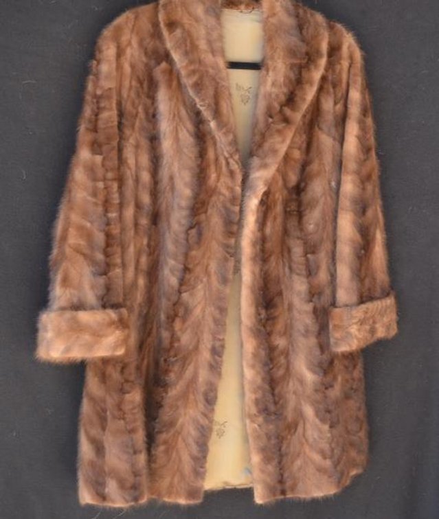 FUR COAT, APPROXIMATELY SIZE SMALL