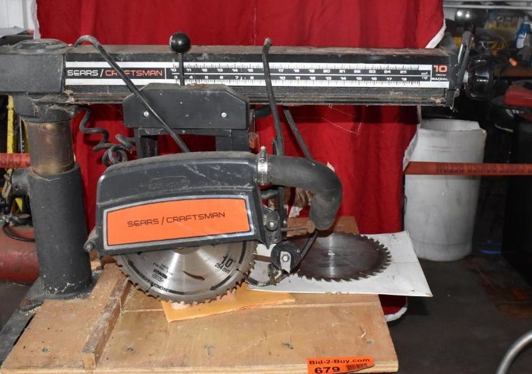 SEARS/CRAFTSMAN ELECTRIC 10" RADIAL ARM SAW ON STAND