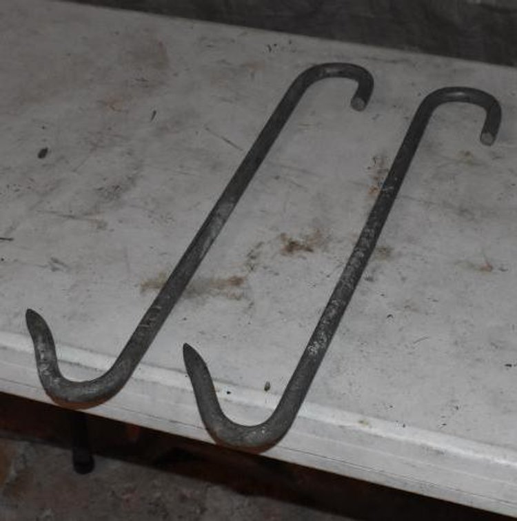 (2) 22 1/2" MEAT HOOKS