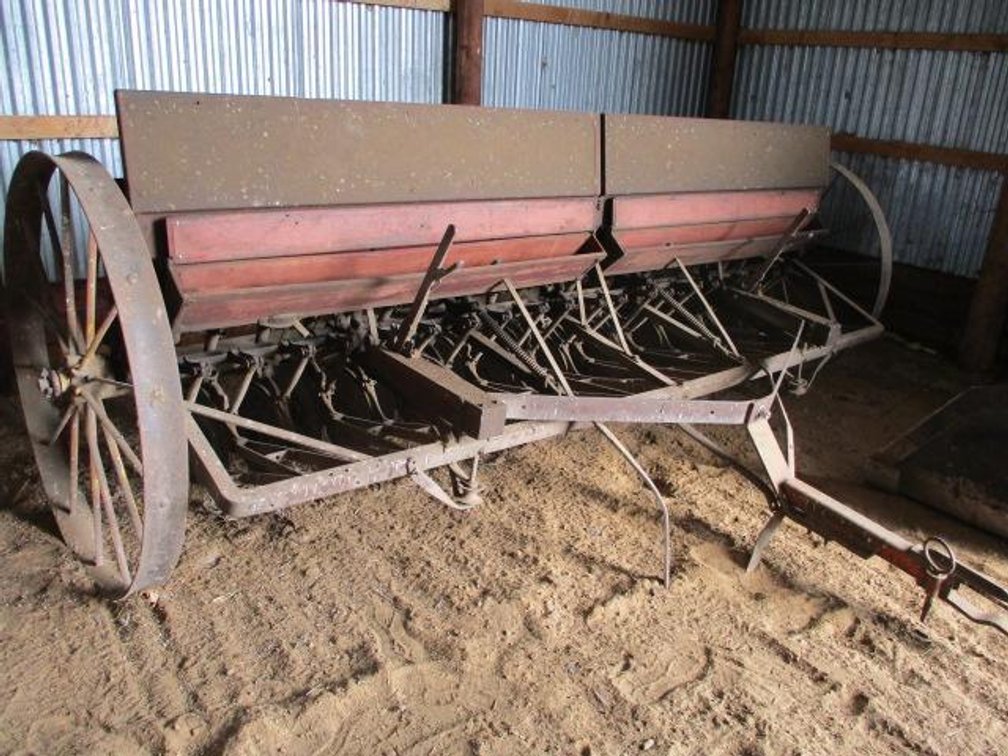 Van Brunt Grain Seeder on Steel