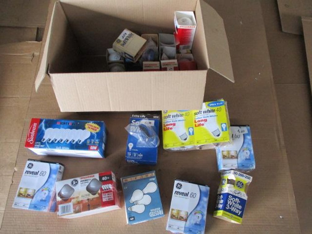Lot of Assorted Light Bulbs