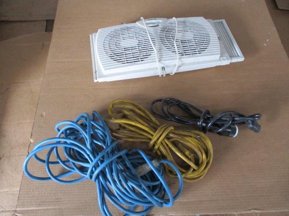 Heavy Extension Cords & Window Fan