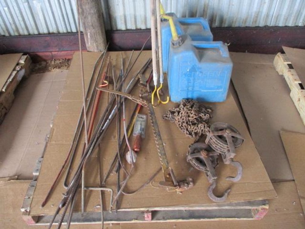 Kerosene Cans, Chain Hoist