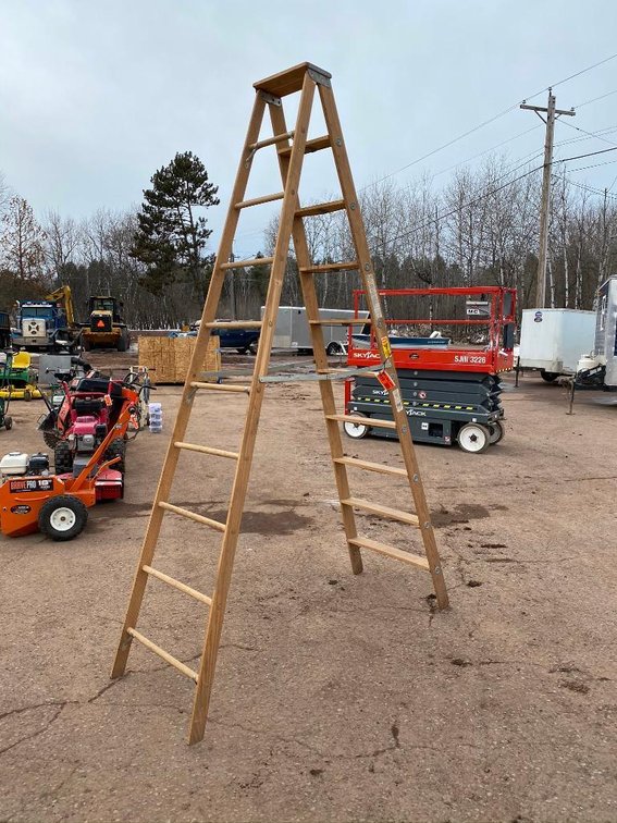 Holland 10' Wood Step Ladder, 250 Lb. Capacity