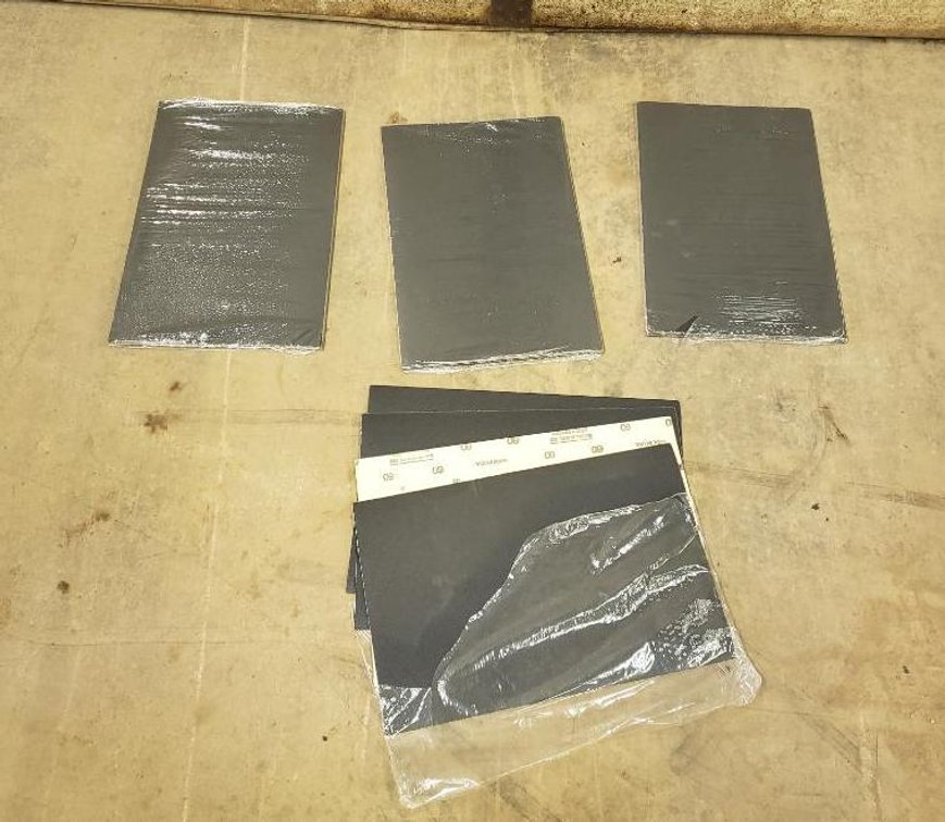 (34) 60 Grit 12" X 18" Sand Paper