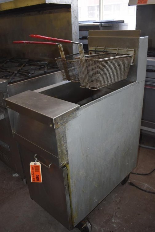 Rolling Two Basket Fry Master Fryer
