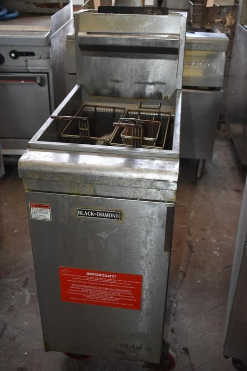 Rolling Two Basket Black Diamond Fryer