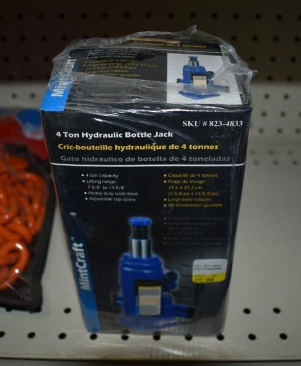 Mintcraft 4 Ton Hydraulic Bottle Jack