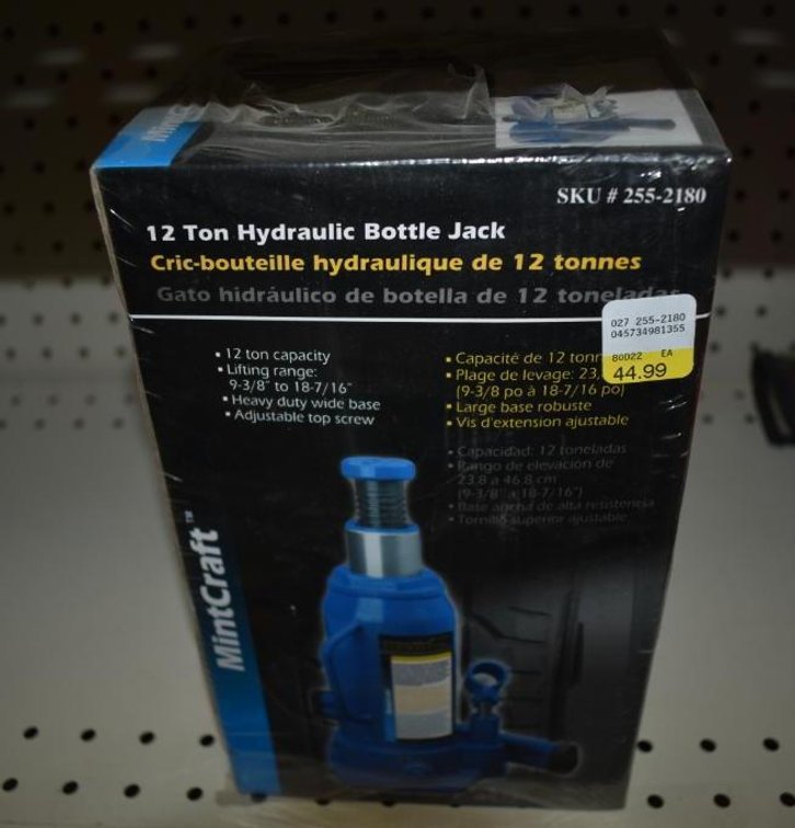 Mintcraft 12 Ton Hydraulic Bottle Jack