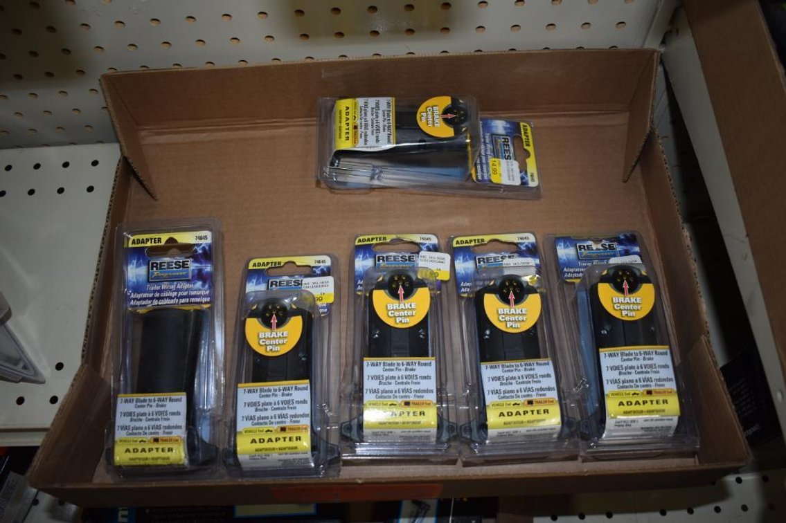 (6) Reese 7 Way Blade To 6 Way Round Adapter