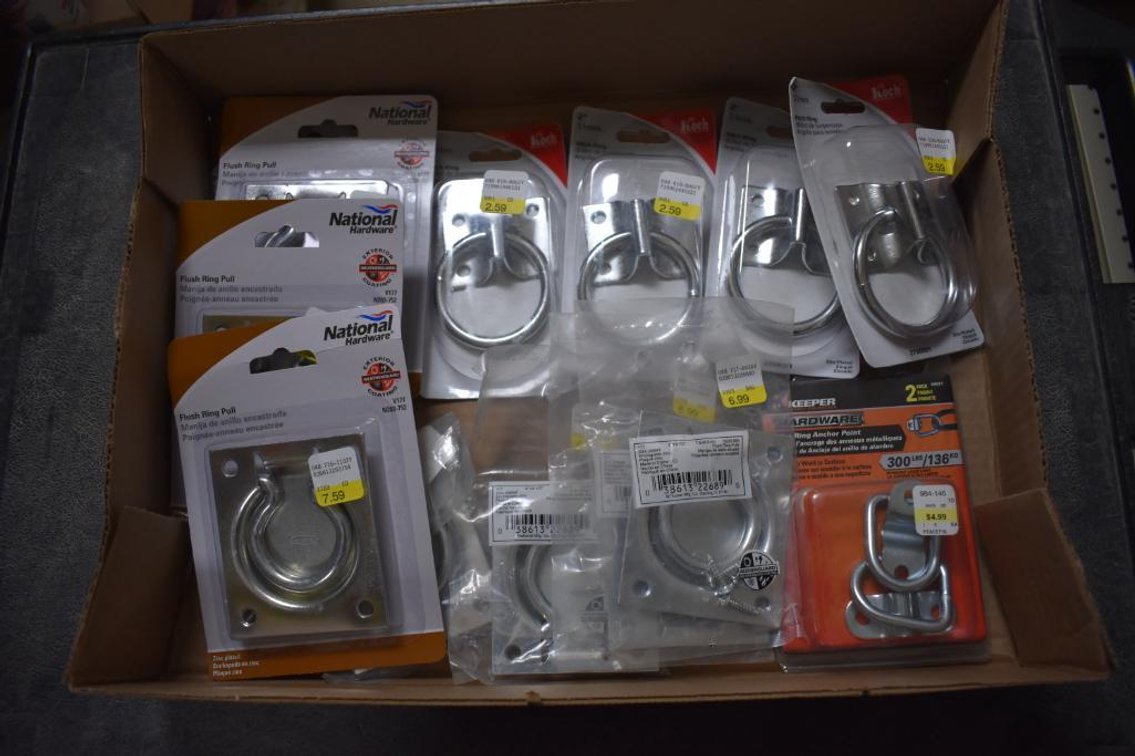 Box Of Assorted Tie Down Rings