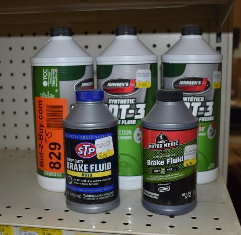 (3) Johnsen's Dot-3 Brake Fluid 32oz With Motor Medic DOT 5 Brake Fluid And STP DOT 3 Brake Fluid