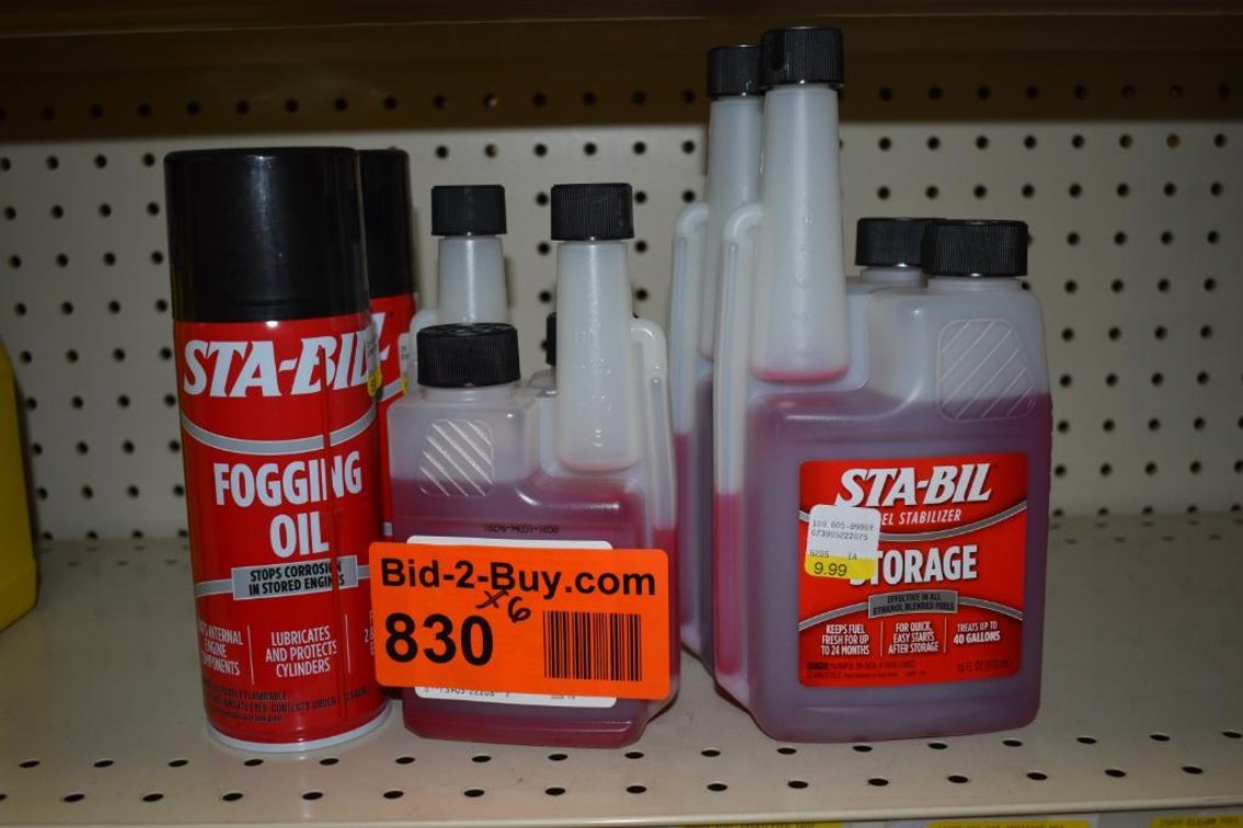 (2) 6oz. (2) 12oz. Sta-Bil Containers With (2) Sta-bil Fogging Oil