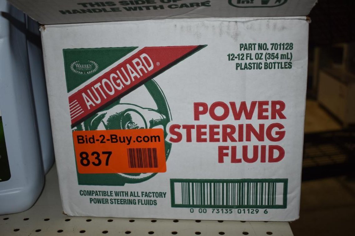 (12) 12oz. Jugs Of Autogaurd Power Steering Fluid