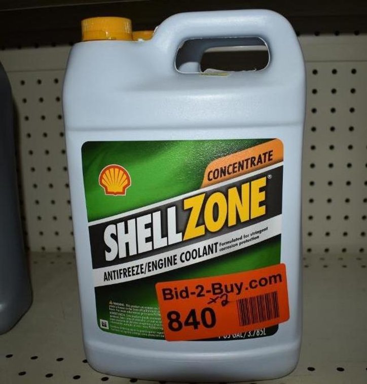 (2) 1 Gallon Jugs Of Shell Zone Concentrate Antifreeze