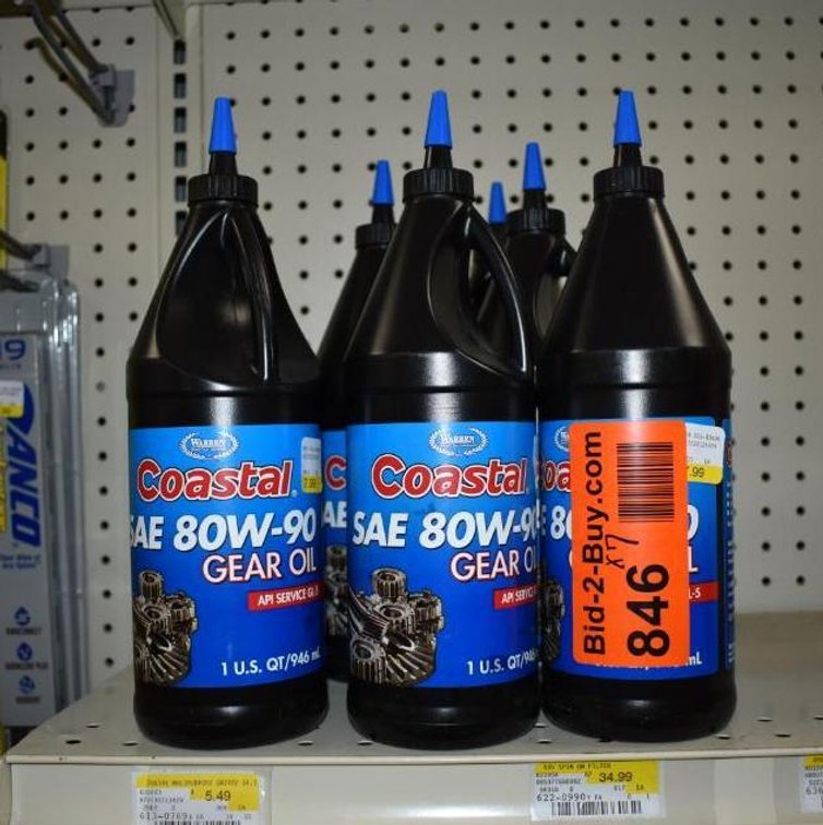 (7) Qtrs.. Of Coastal SAE 80w-90 Gear Oil