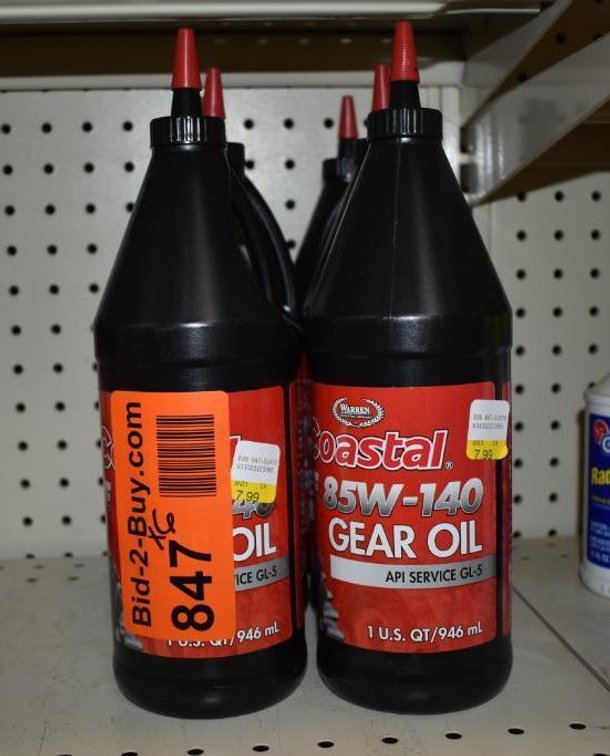 (6) Qtrs.. Of Coastal 85w-140 Gear Oil