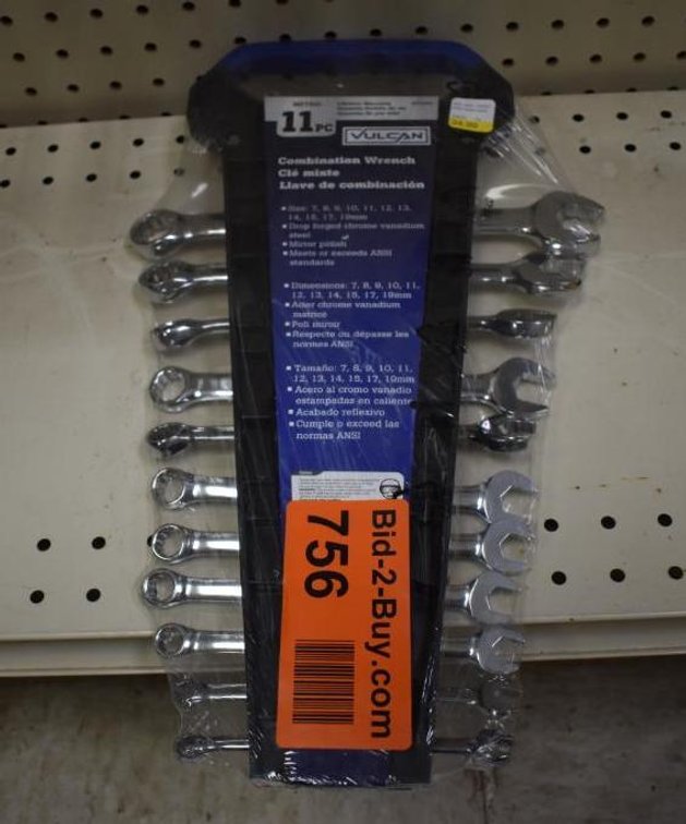 Vulcan 11 Piece Metric Combination Wrench Set 7-19mm'