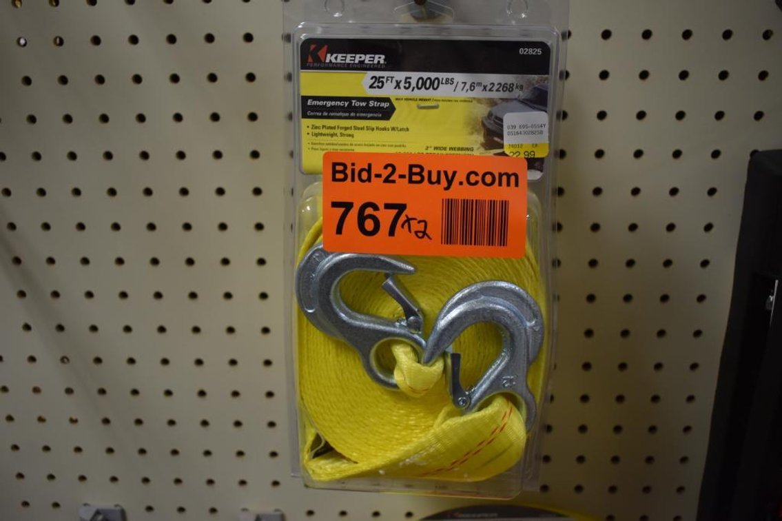 (2) Keeper 25' Emergency Tow Straps