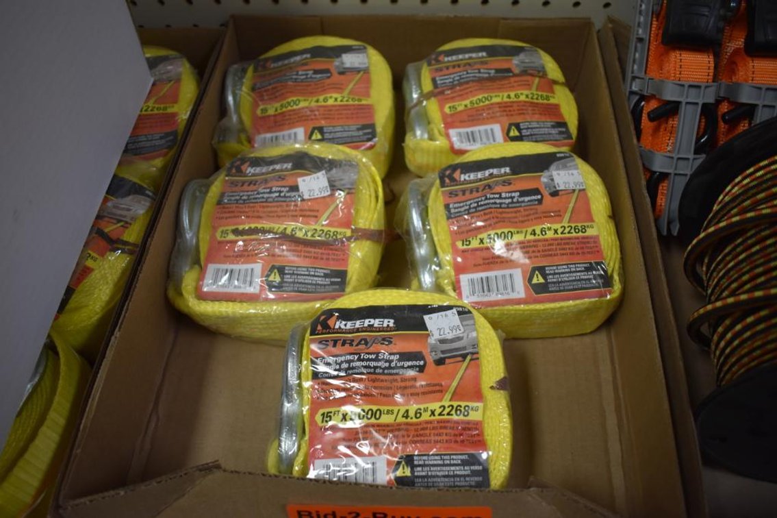 (5) Keeper 15' Tow Straps
