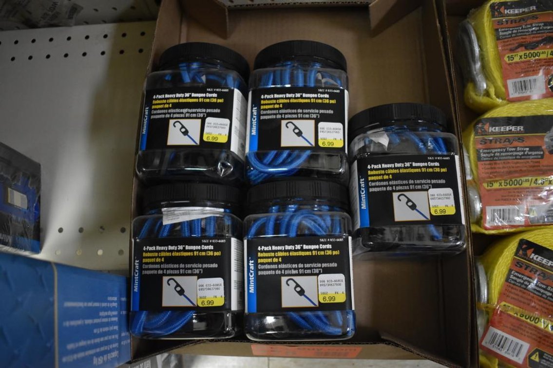 (5) 4 Packs Of Mintcraft 36" Bungee Cords