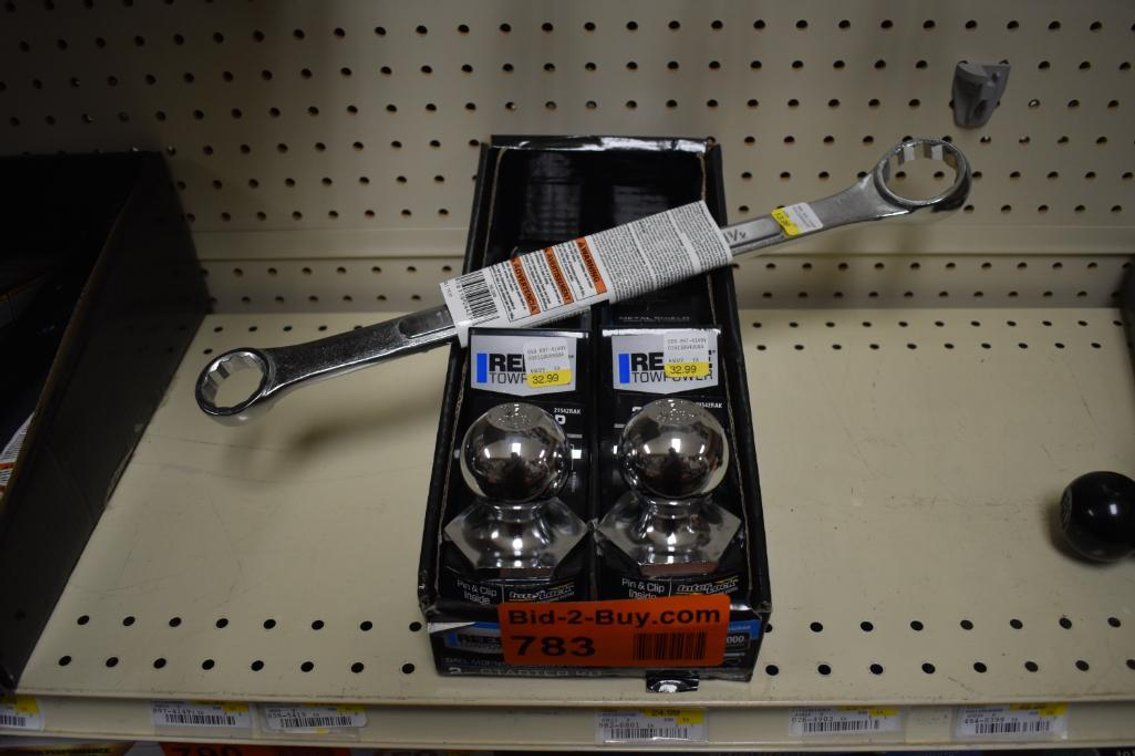 (2) Reese 2" Trailer Hitches With Reese Hitch Ball Wrench