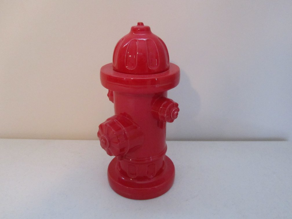 Fire Hydrant Ceramic Dog Treat Jar