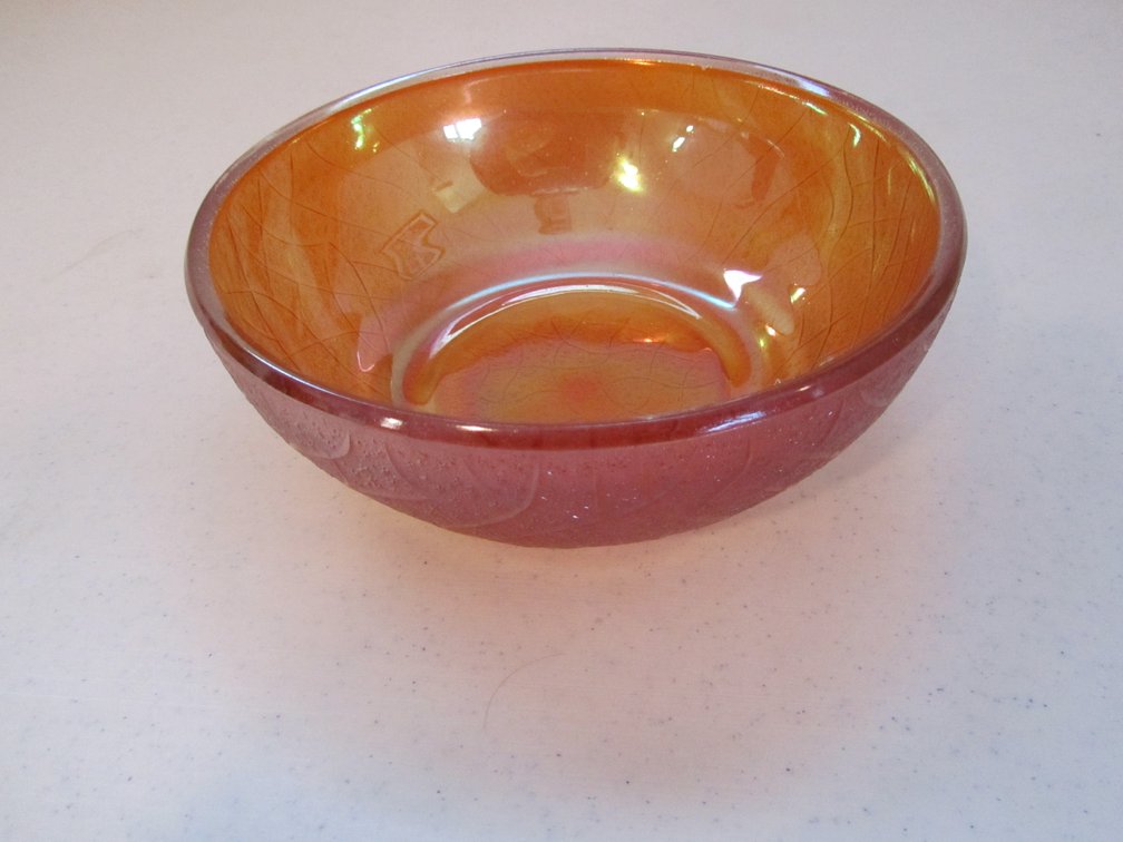 7.5" Marigold Glass Bowl