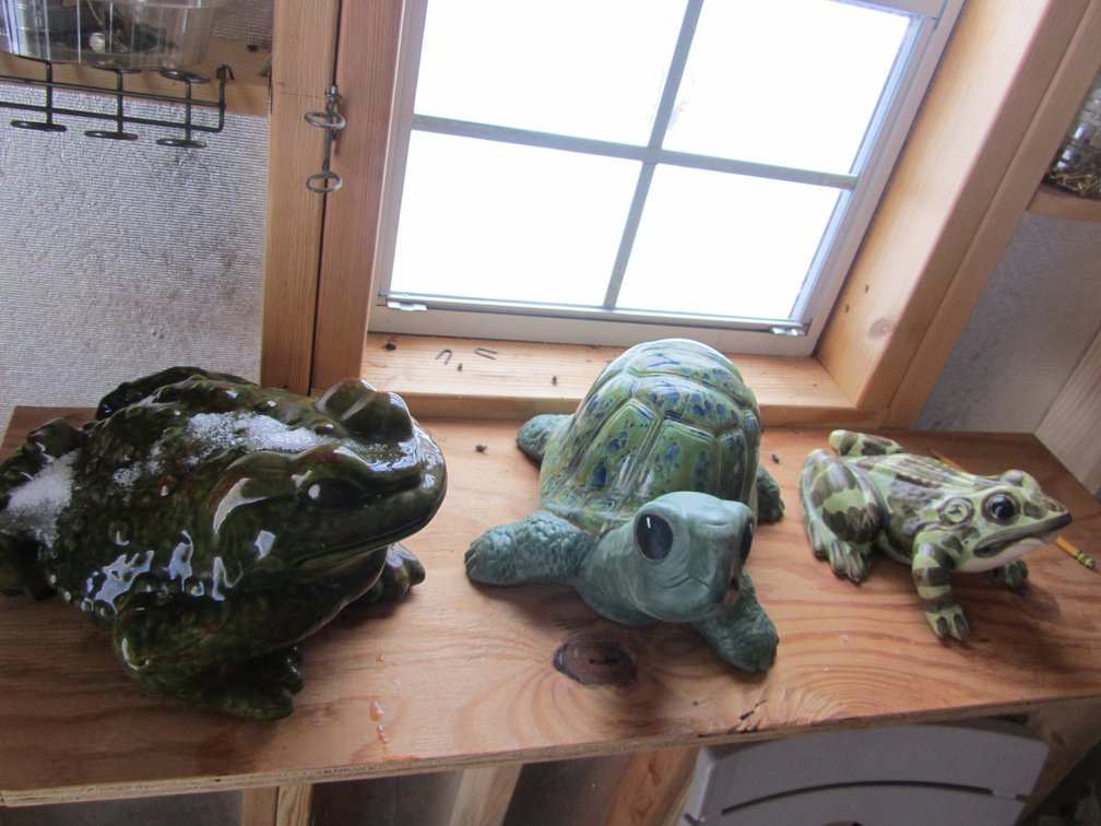 (3) Ceramic Lawn Ornaments 