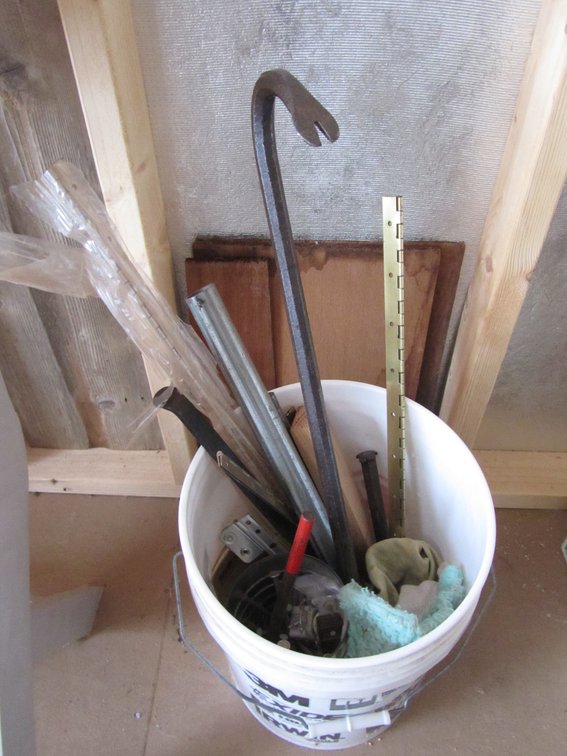 Bucket Of Tools And Hardware