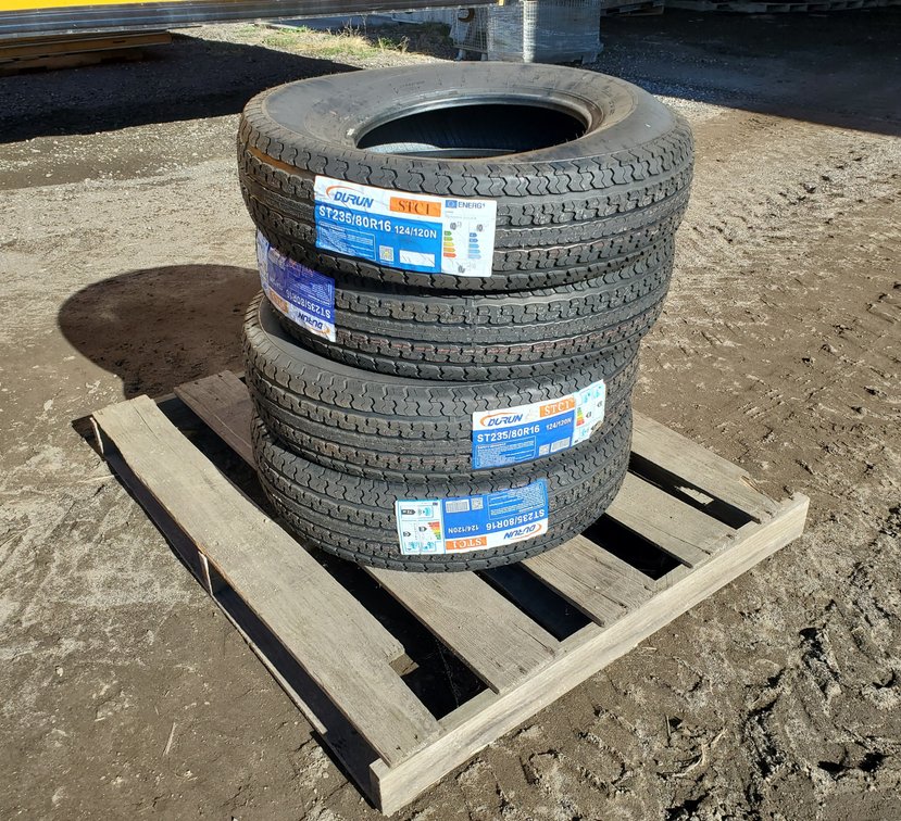 (4) NEW Durun ST235/80R16 Tires - 4X the Money