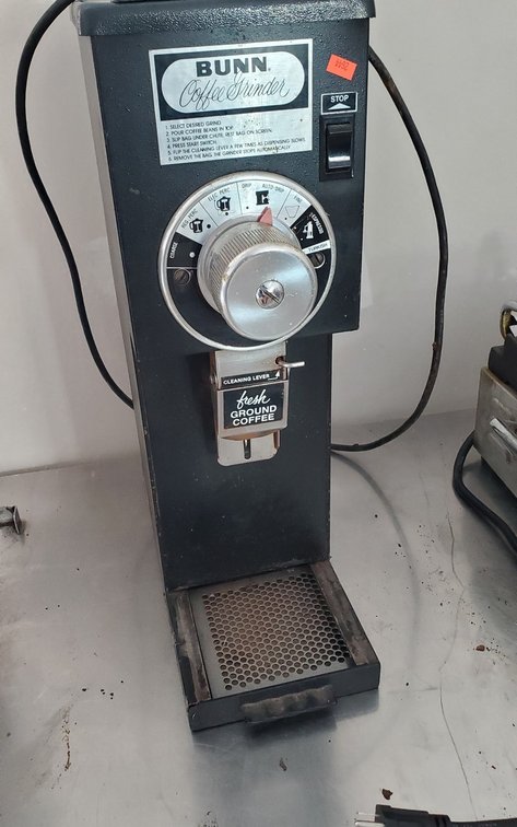 Bunn Model G1 coffee grinder.