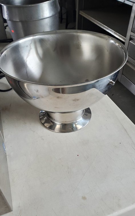 chrome fruit bowl