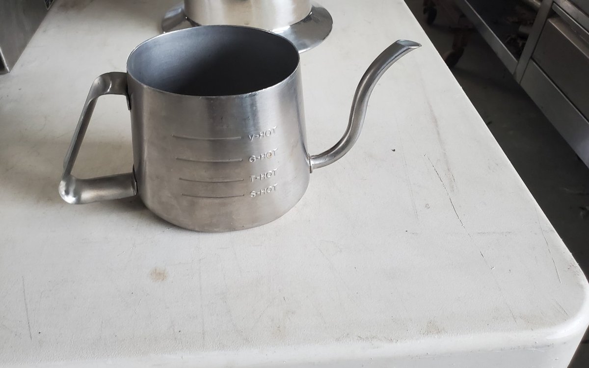 WK013 Esspresso measuring container SS