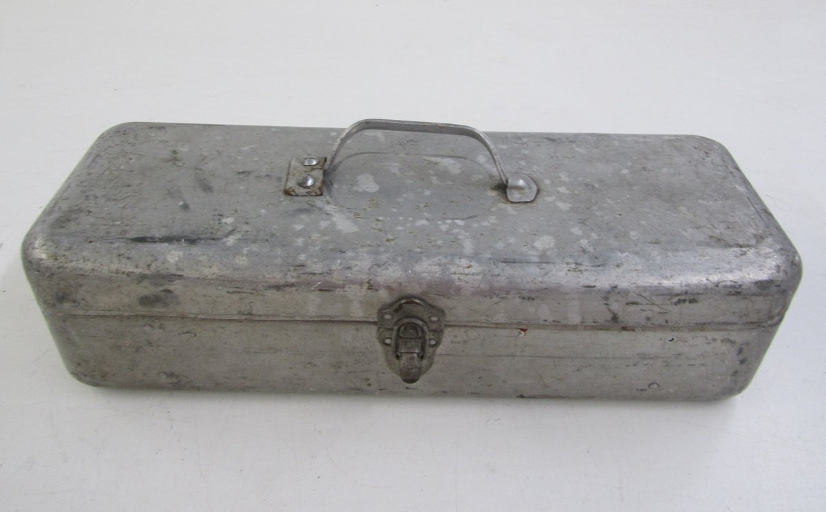 Metal Tackle Box Full Of Assorted Tackle