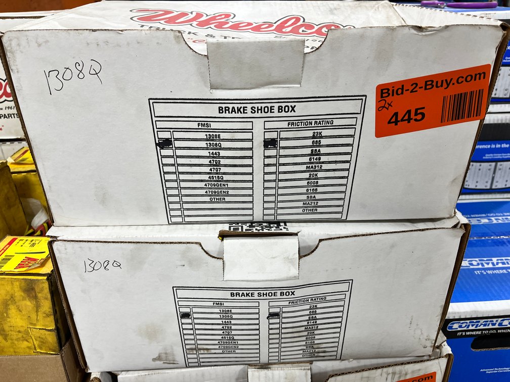 (2) Sets Remanufactured Quick Change 15x4 Brake Shoes