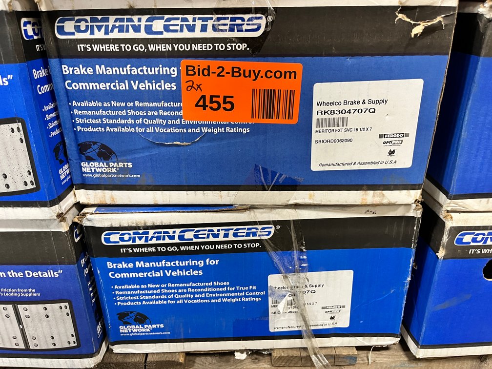 (2) Sets Remanufactured Meritor EXT SVC 16 1/2x7 Brake Shoes