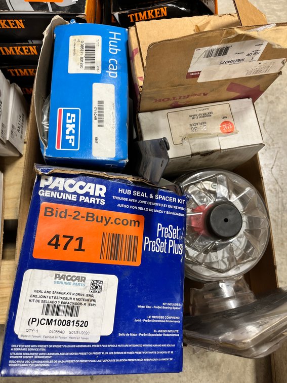 Box of Assorted Hub Parts
