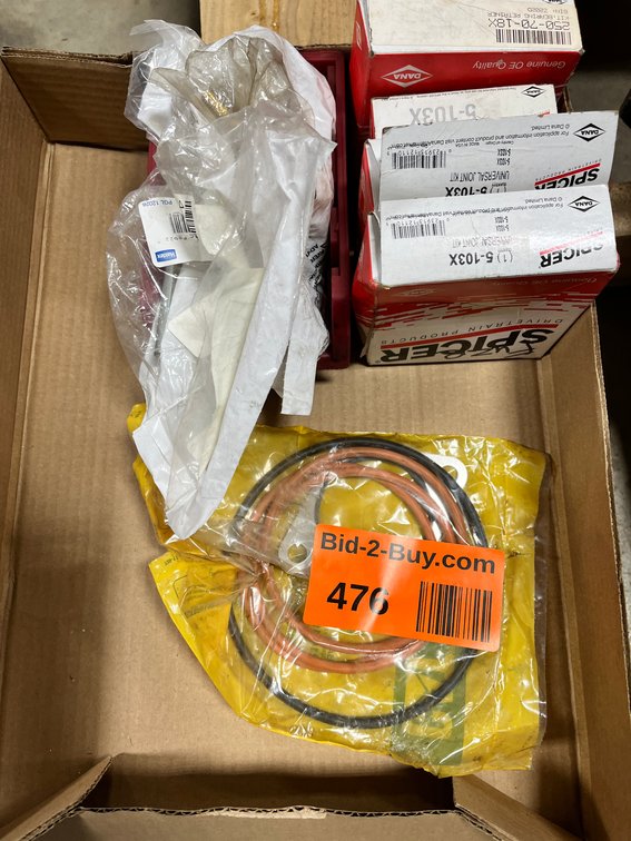 (3) Spicer 5-103X U-Joints, (1) 250-70-18X Bearing and More