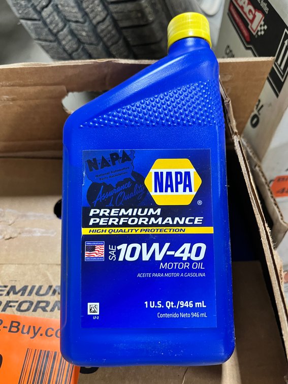 (12) Quarts Napa 10W-40 Engine Oil