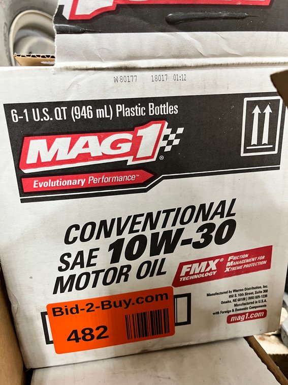 (6) Quarts Mag 1 10W-30 Conventional Motor Oil