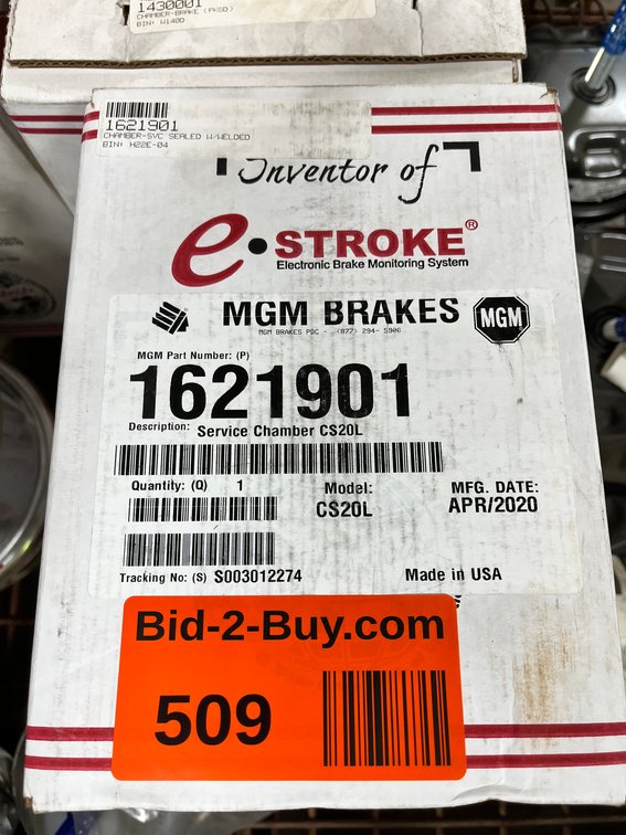 (2) MGM 1621901 Service Chamber CS20L