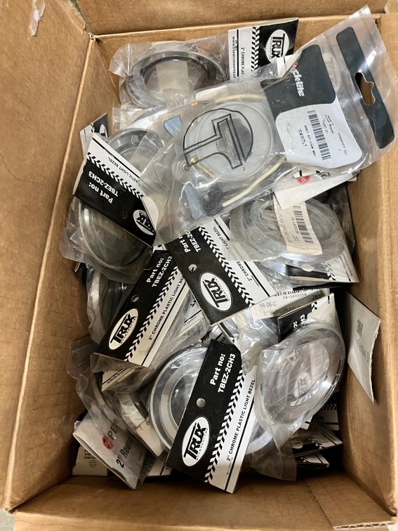 Box of Trux 2" Chrome Plastic Light Bezels