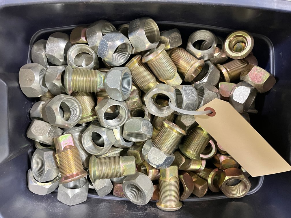 Tote of Semi Lug Nuts