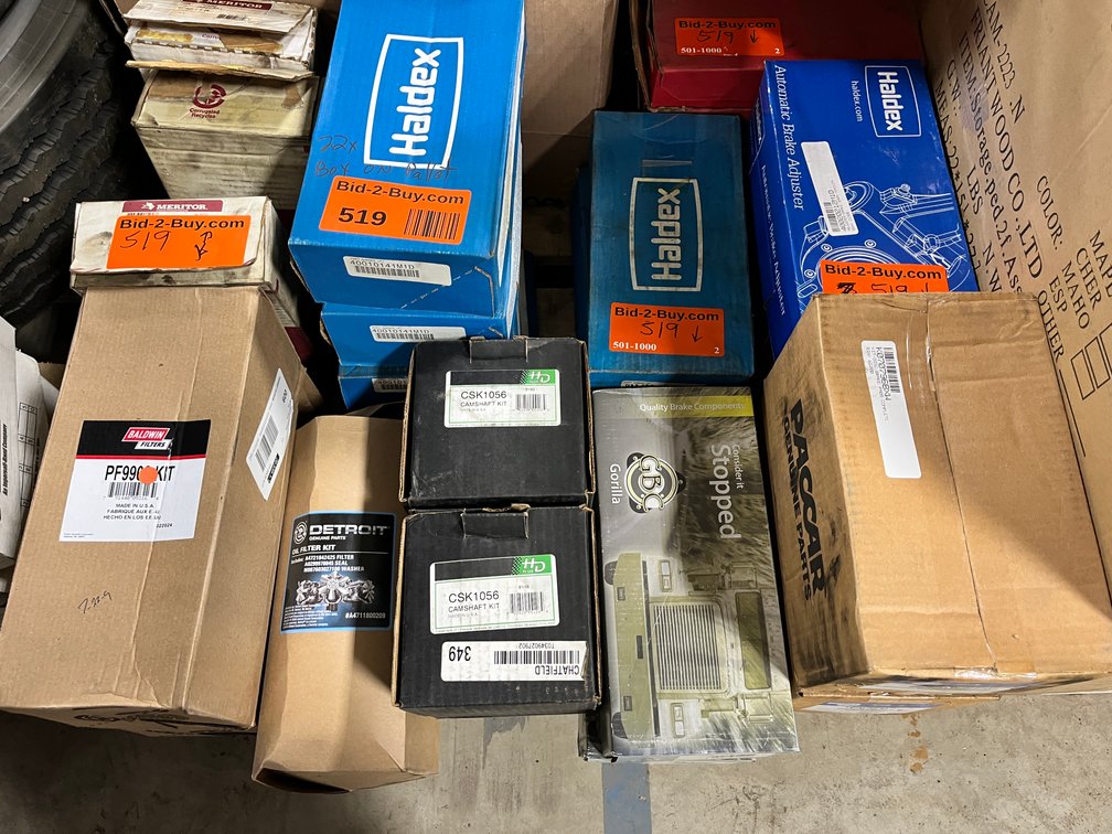 (22) Boxes of Assorted Truck Parts