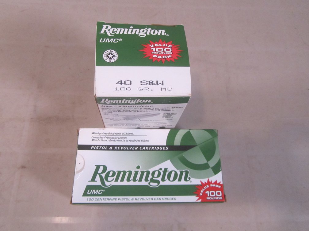 (168) Rounds Of .40 S&W Remington UMC