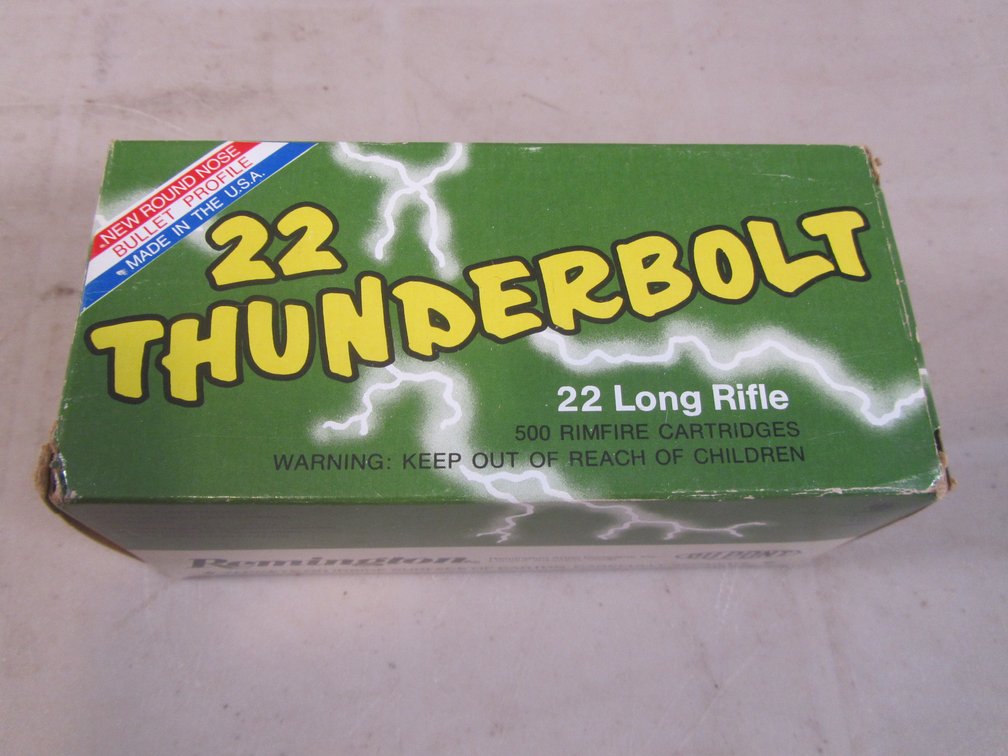 (500) Rounds Of .22LR Thunderbolt Rimfire