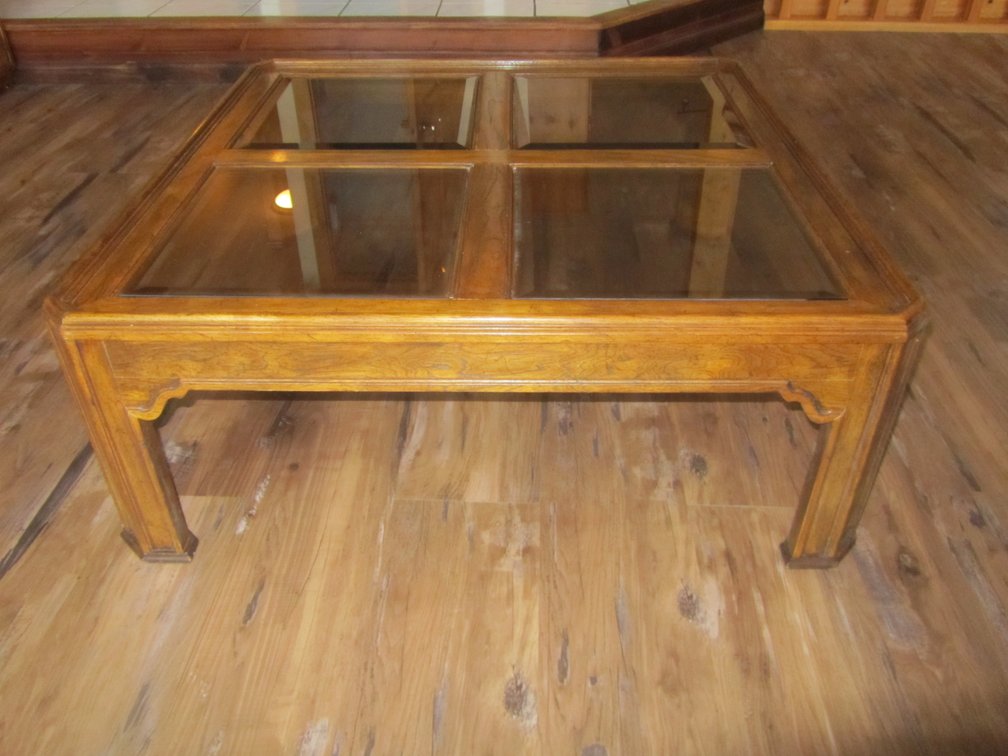 Coffee Table w/Glass Inlays