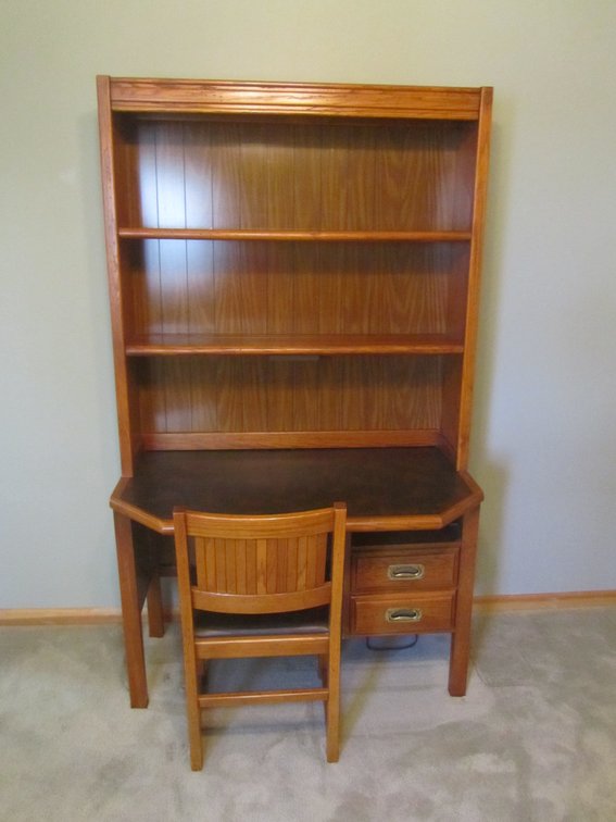 Wood Desk w/Chair