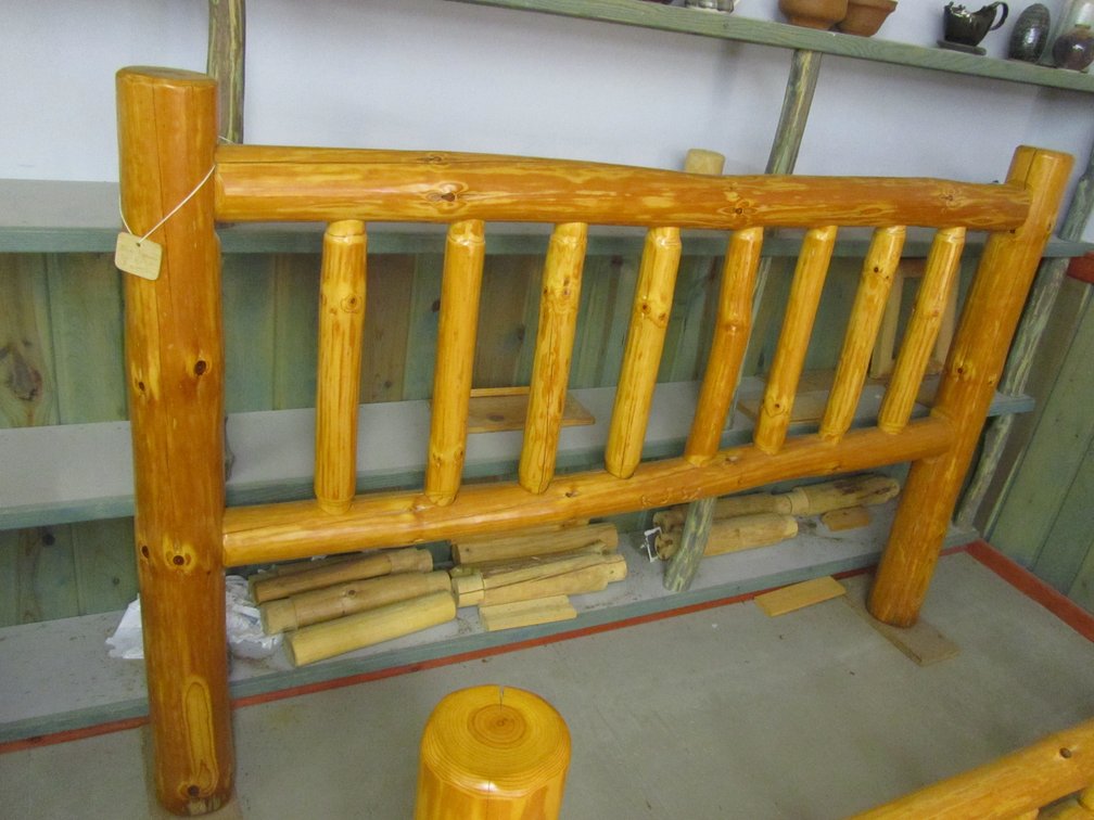 Log Queen Size Headboard